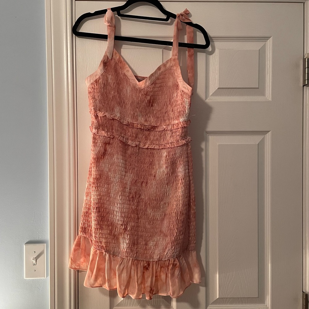 Tie dye pink fitted dress BCBGeneration from Nordstrom rack.